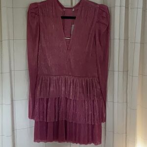 Sabina Musayev Pink Mini Dress